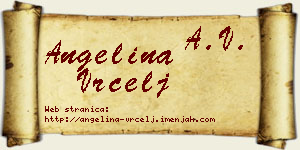Angelina Vrcelj vizit kartica